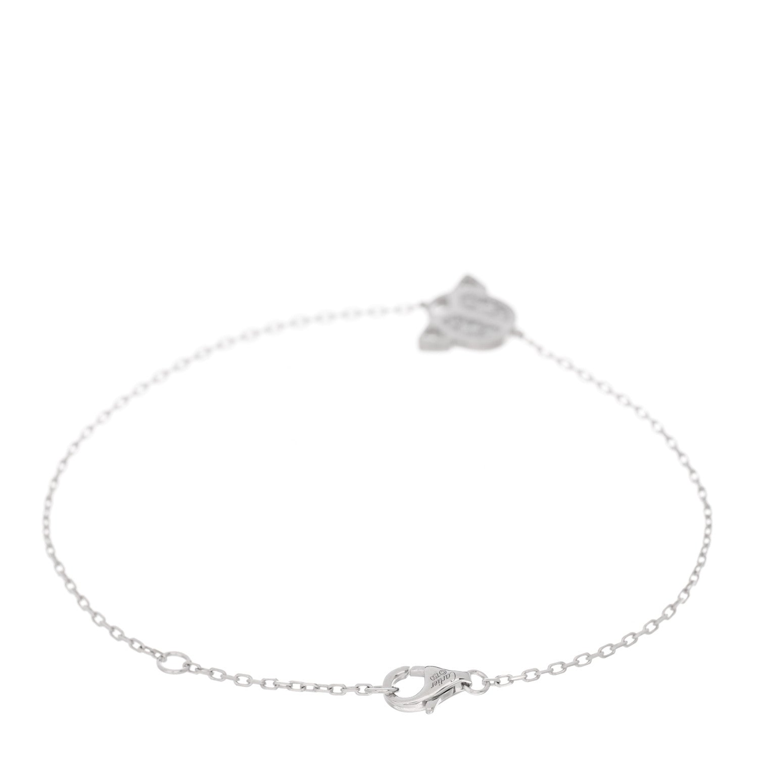 Cartier 18K White Gold Diamond Scarab Bracelet 2 of 3