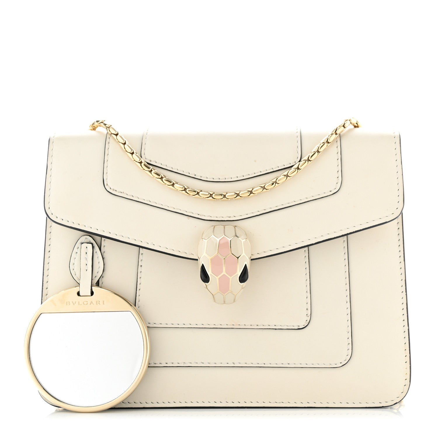 Bulgari Calfskin Small Serpenti Forever Snake Strap Crossbody Bag 1 of 11