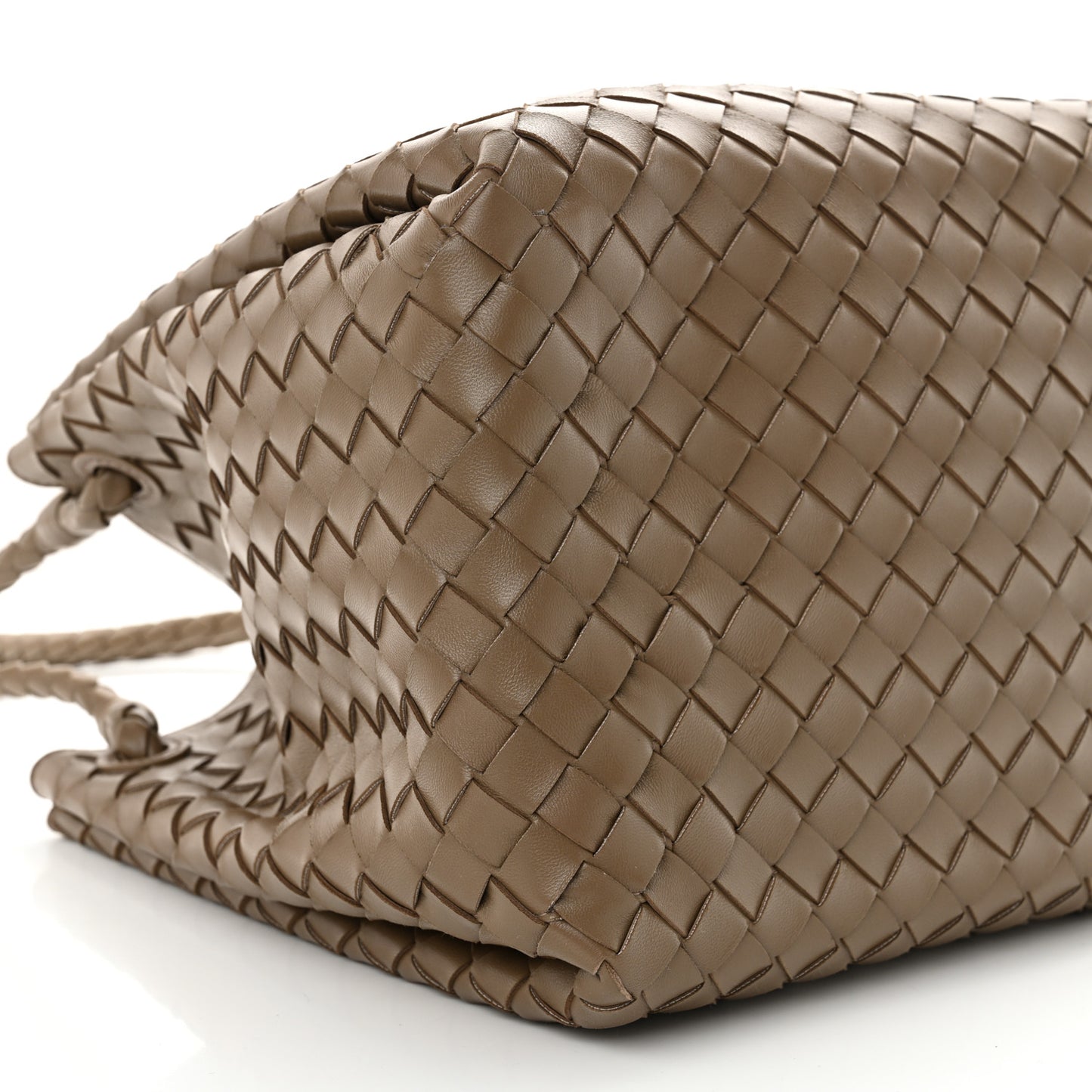 Nappa Intrecciato Large Andiamo Parachute Shoulder Bag Pinecone