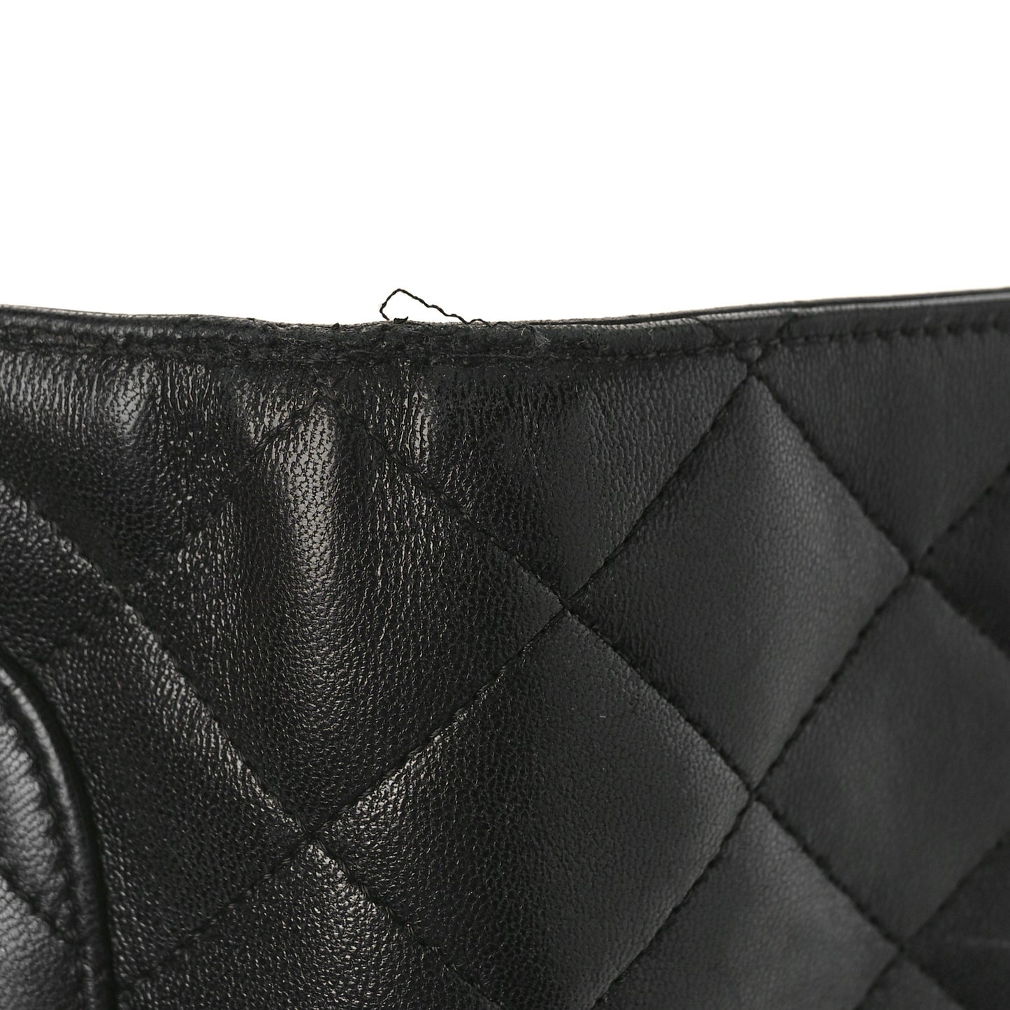 Lambskin Quilted Large Flap Wallet Black