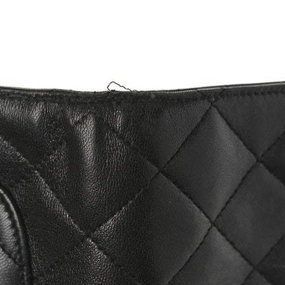Chanel Lambskin Quilted Large Flap Wallet Black 12 of 13