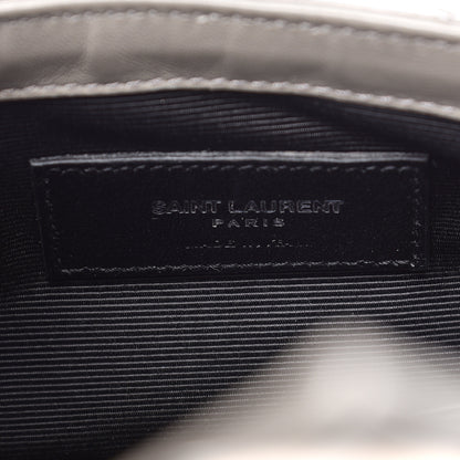 Saint Laurent Patent Chevron Classic Monogram Baby Chain Bag 6 of 14
