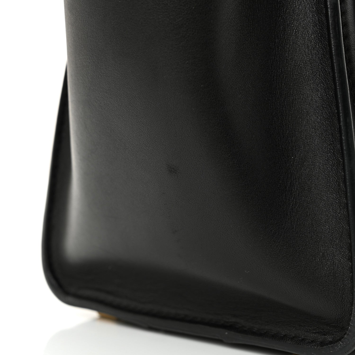 Celine Shrunken Lambski\n Micro Bi-Color Luggage Black White 15 of 16