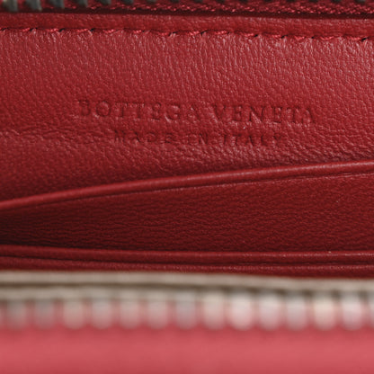 Bottega Veneta Nappa Intrecciato Zip Around Coin Purse Red 6 of 10