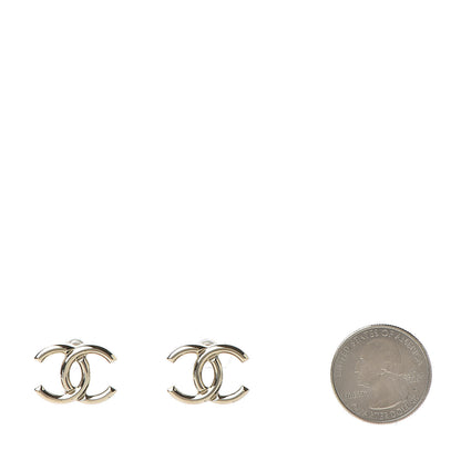 Chanel Metal CC Earrings Gold 2 of 7