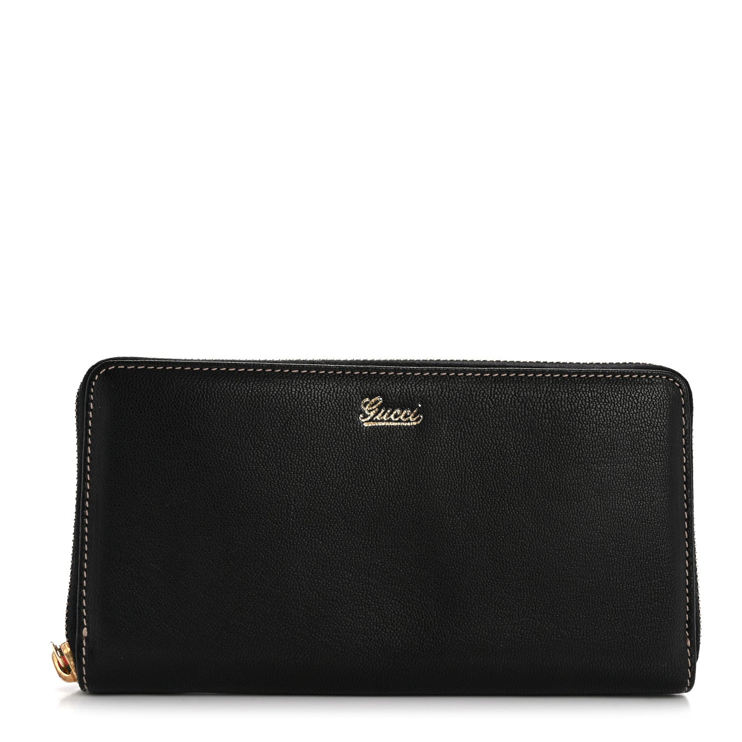 Gucci Calfskin Zip Around Capri Wallet Black 1 of 11