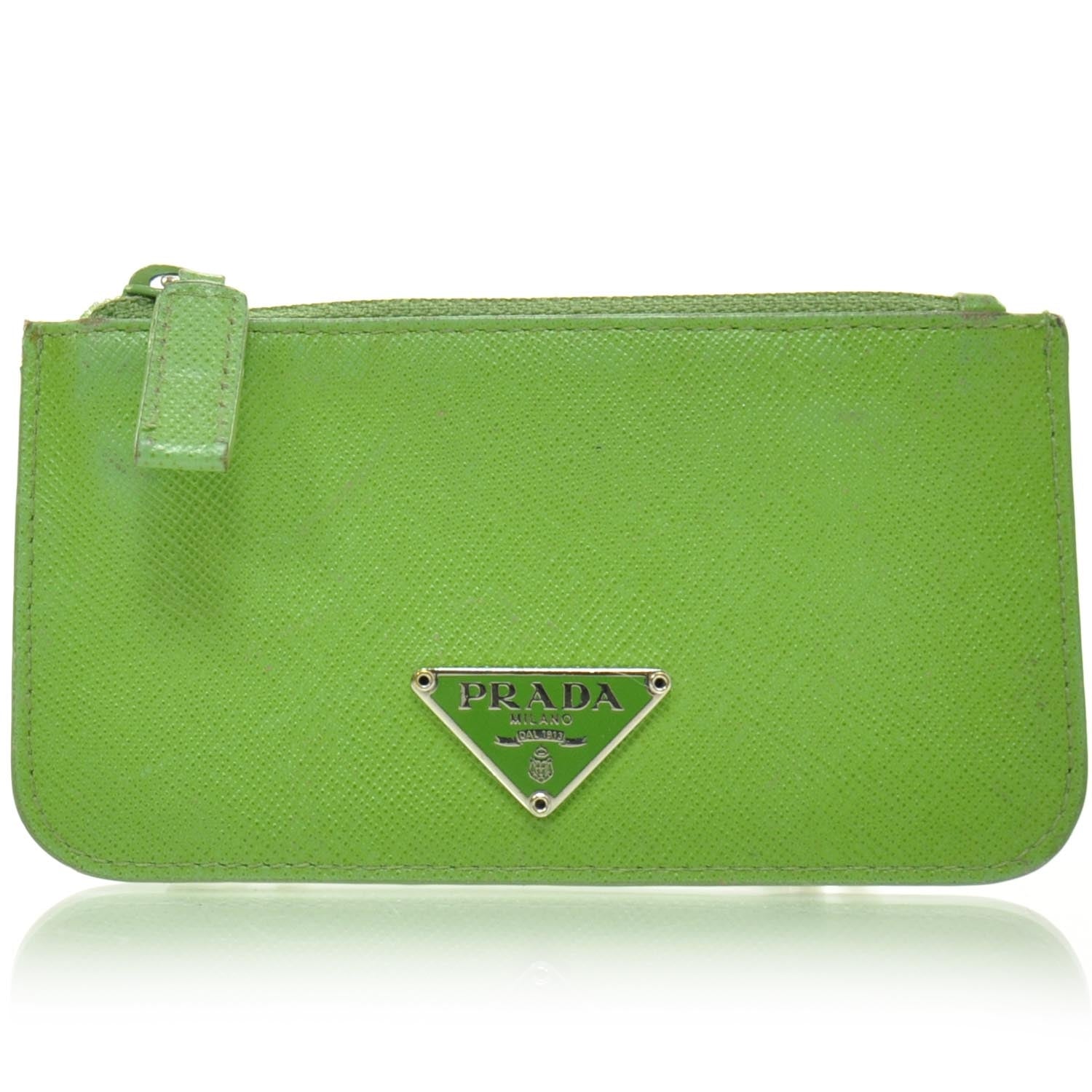 Prada Saffiano Coin Purse Mela 1 of 6