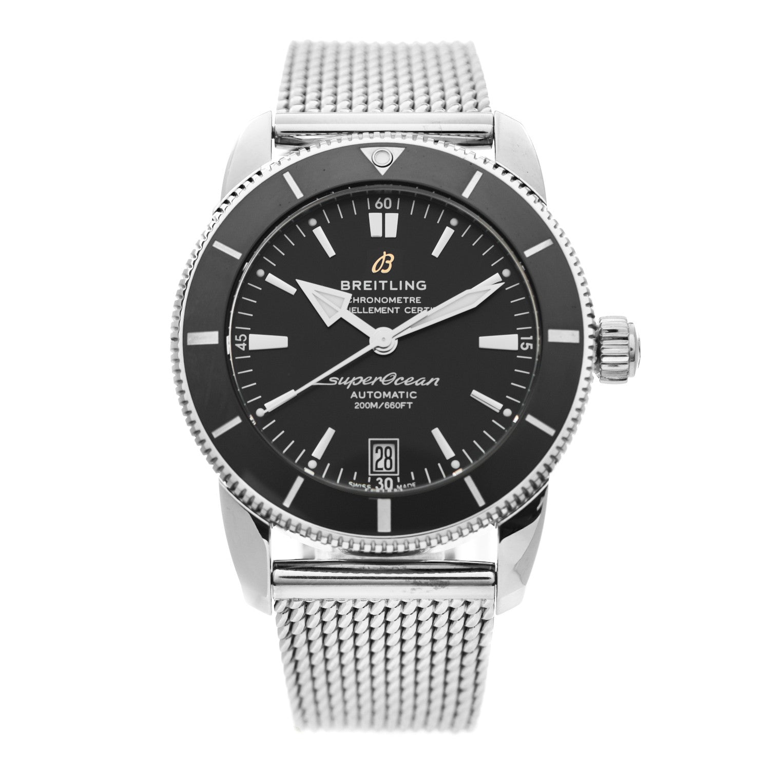 Breitling Stainless Steel 42mm Superocean Heritage II B20 Automatic Watch Black AB2010 1 of 5