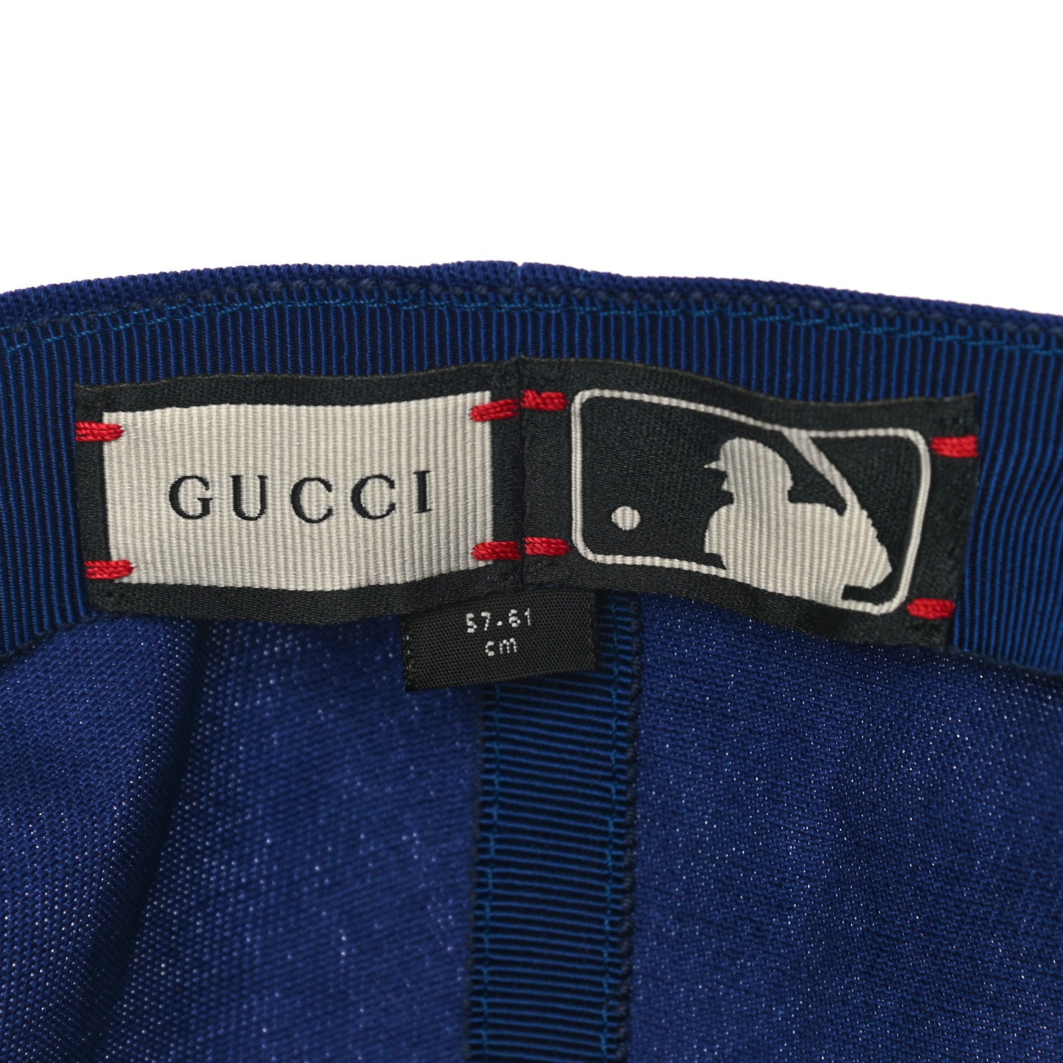 Gucci X MLB Cotton NY Yankees Baseball Hat 57-61 Blue 8 of 8