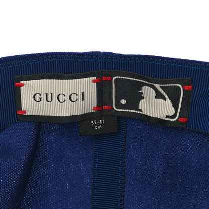 Gucci X MLB Cotton NY Yankees Baseball Hat 57-61 Blue 8 of 8