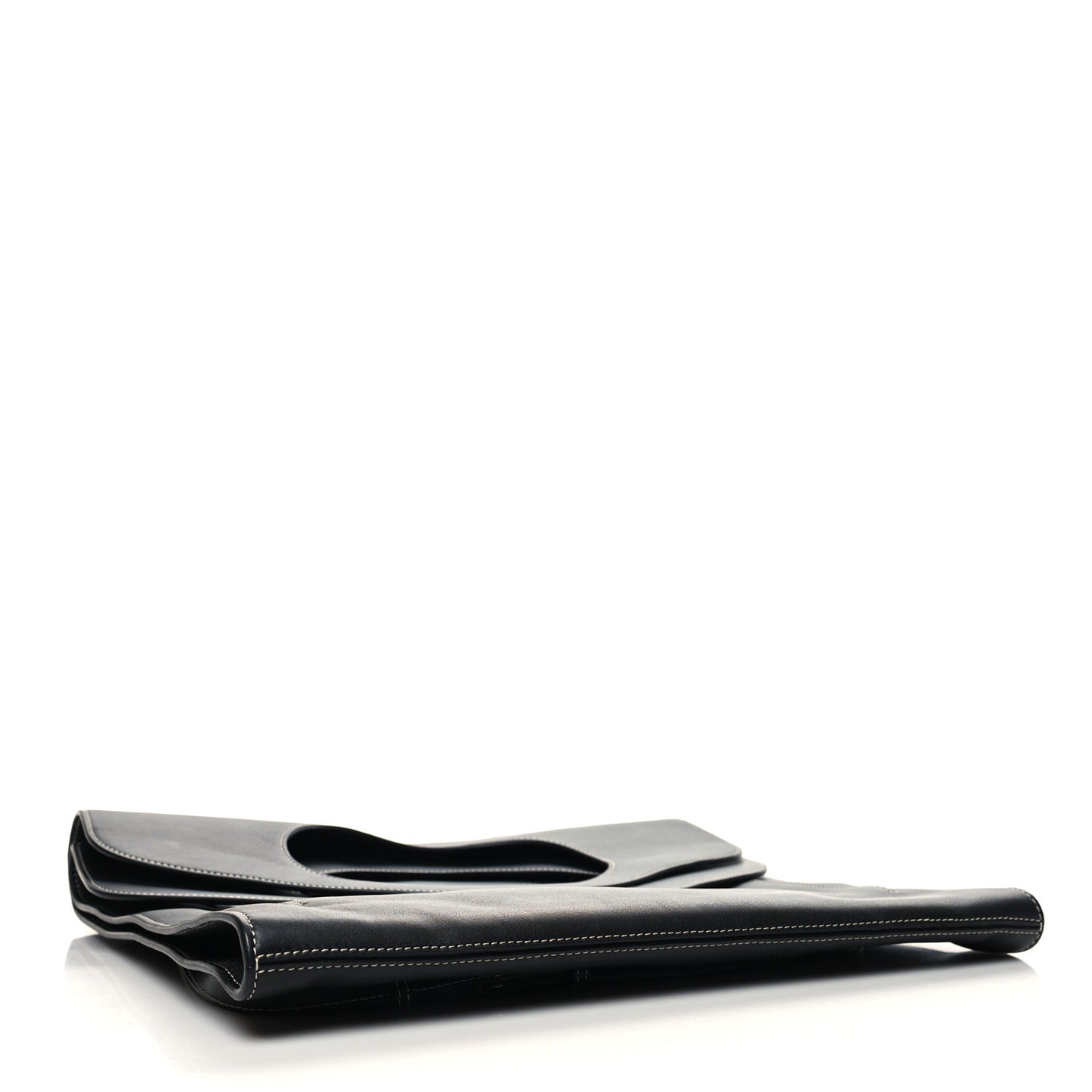 Medium Pocket Flat Tote Black
