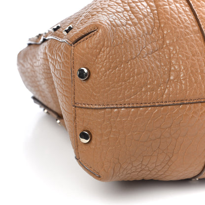 Jimmy Choo Grained Lambskin Studded Lockett Shopper Tote Tan 13 of 16