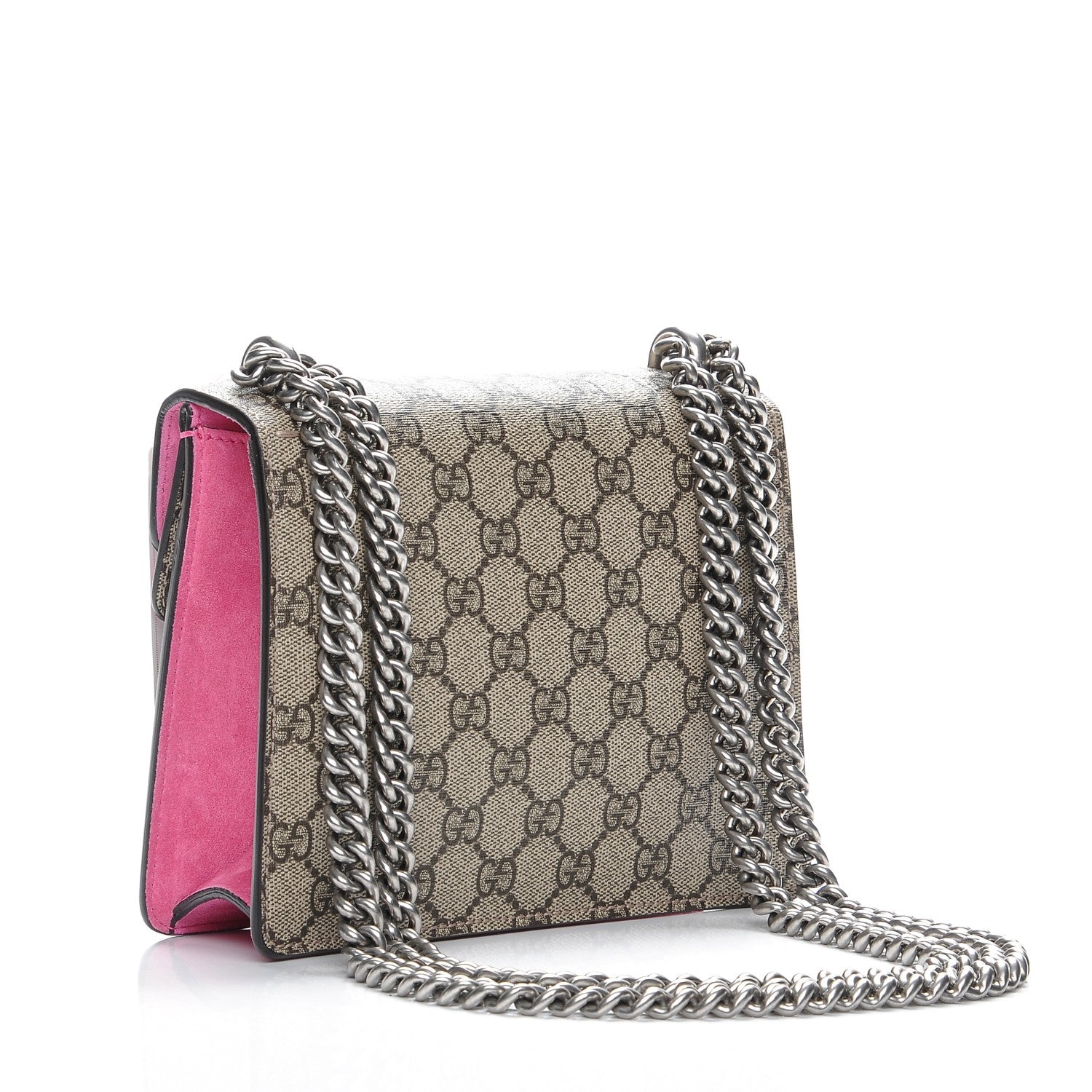 Gucci GG Supreme Monogram Mini Dionysus Shoulder Bag Pink 3 of 6