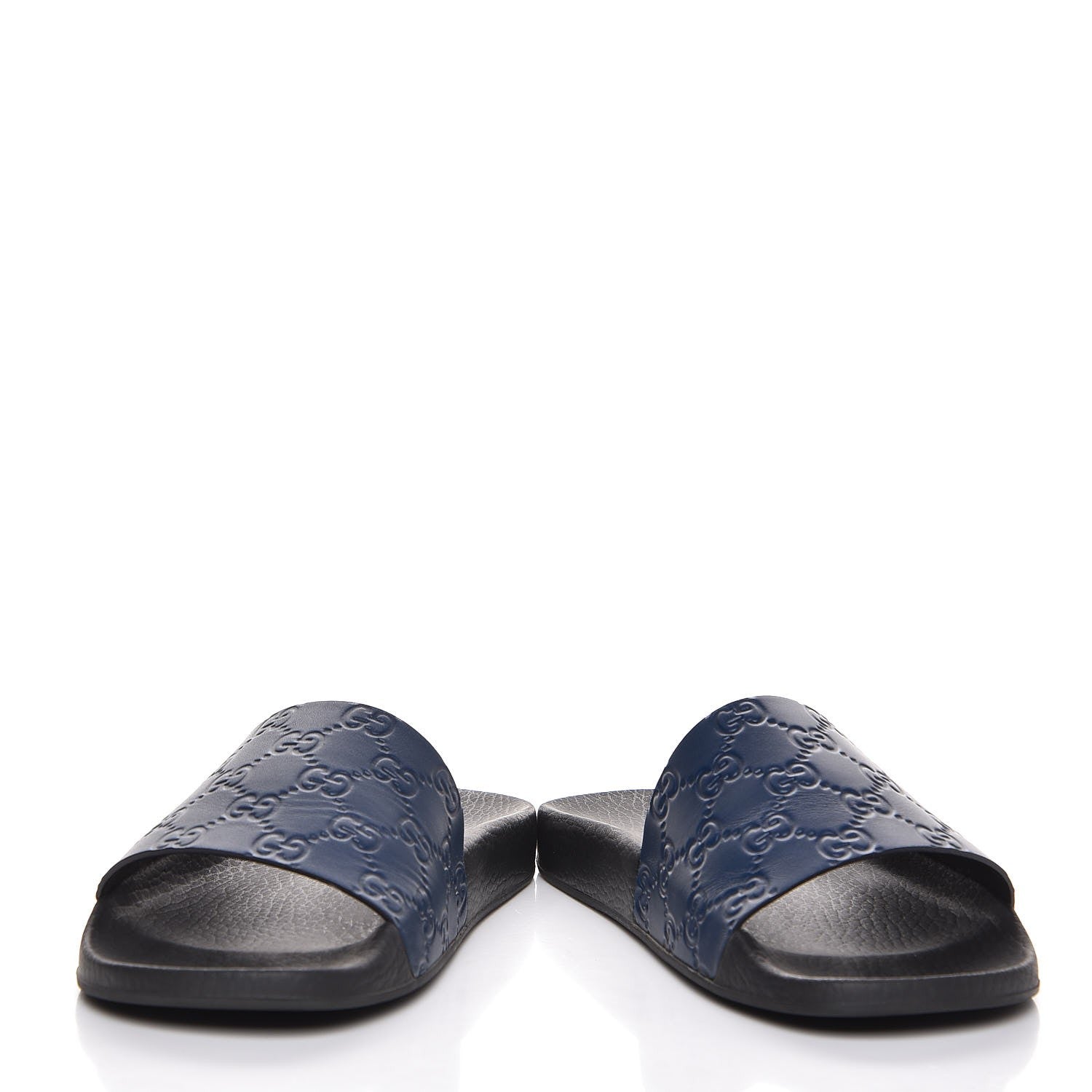 Gucci Guccissima Signature Slide Sandals 39 Blue 5 of 15