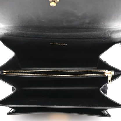 Balenciaga Box Calfskin S Sharp Chain Shoulder Bag Black 5 of 10