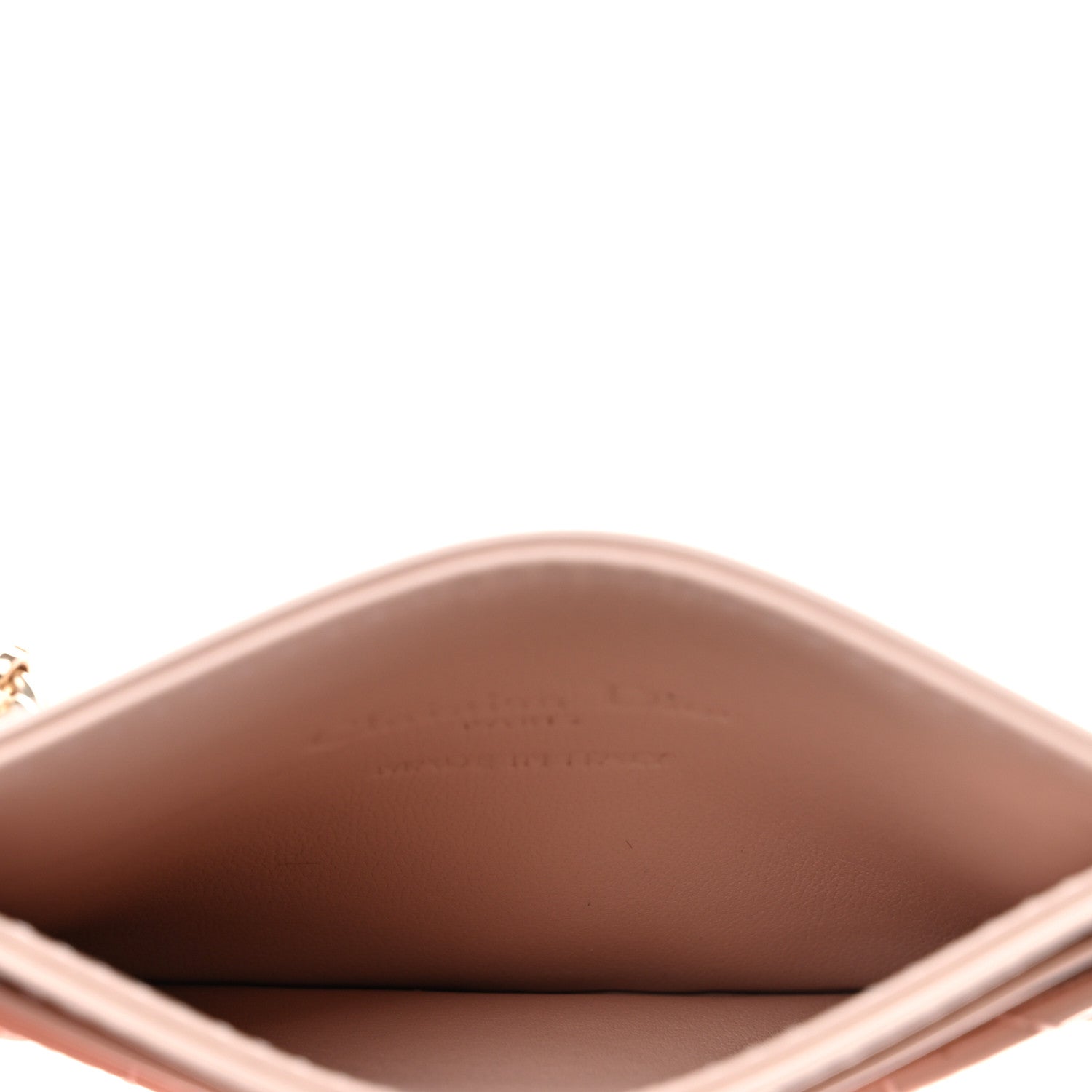 Christian Dior Patent Cannage Lady Dior Card Holder Powder Pink 5 of 9