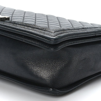 Chanel Lambskin Quilted Large Boy Flap Black 9 of 10