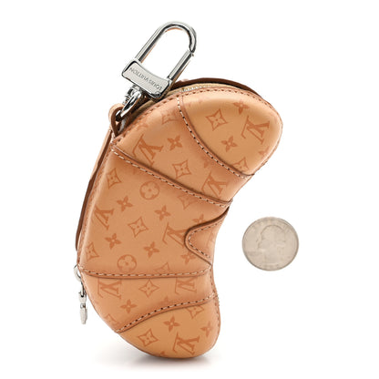 Louis Vuitton Calfskin Monogram LV Croissant Bag Charm Brown Brown 2 of 5