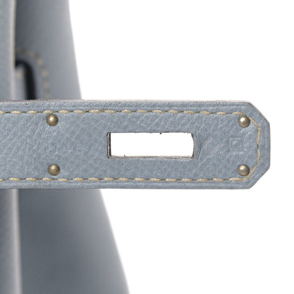 Hermes Epsom Birkin 35 Bleu Lin 11 of 14