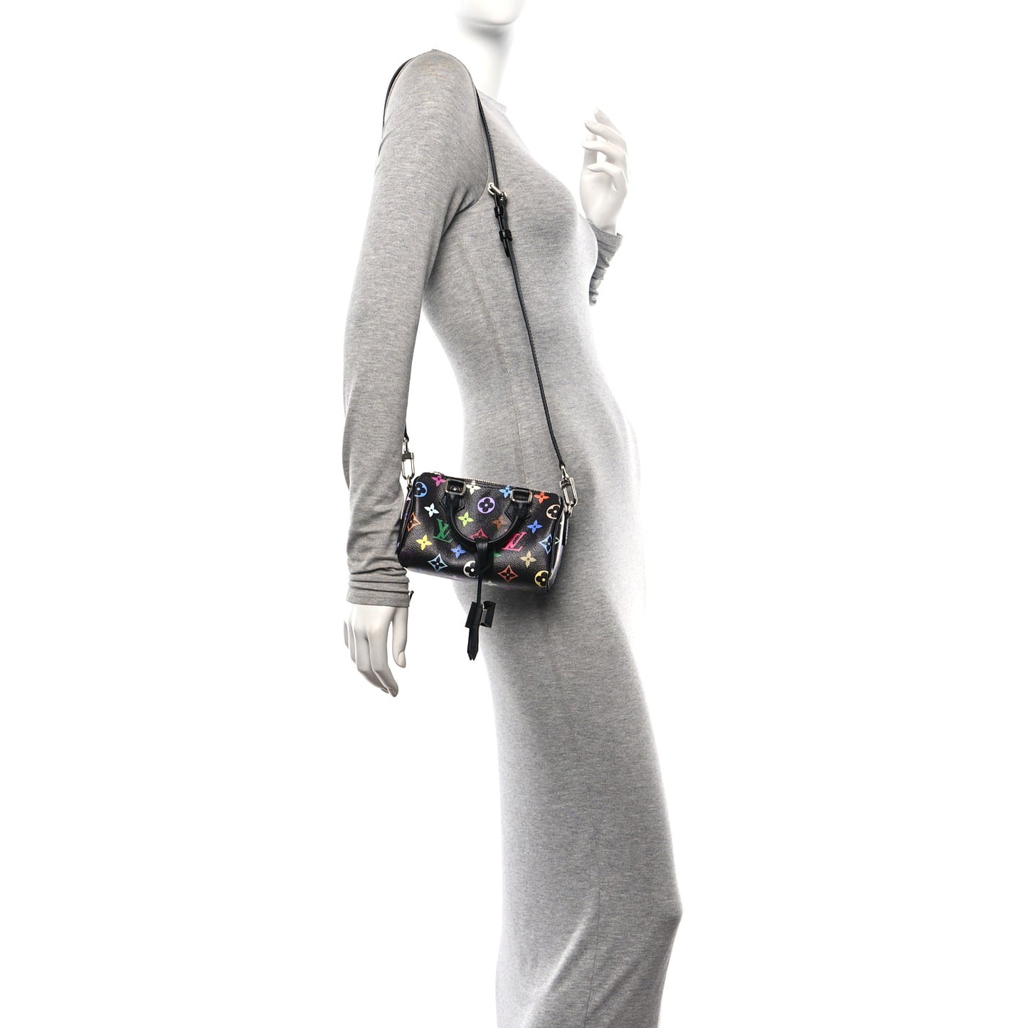 LV X TM Monogram Multicolor Nano Speedy Black