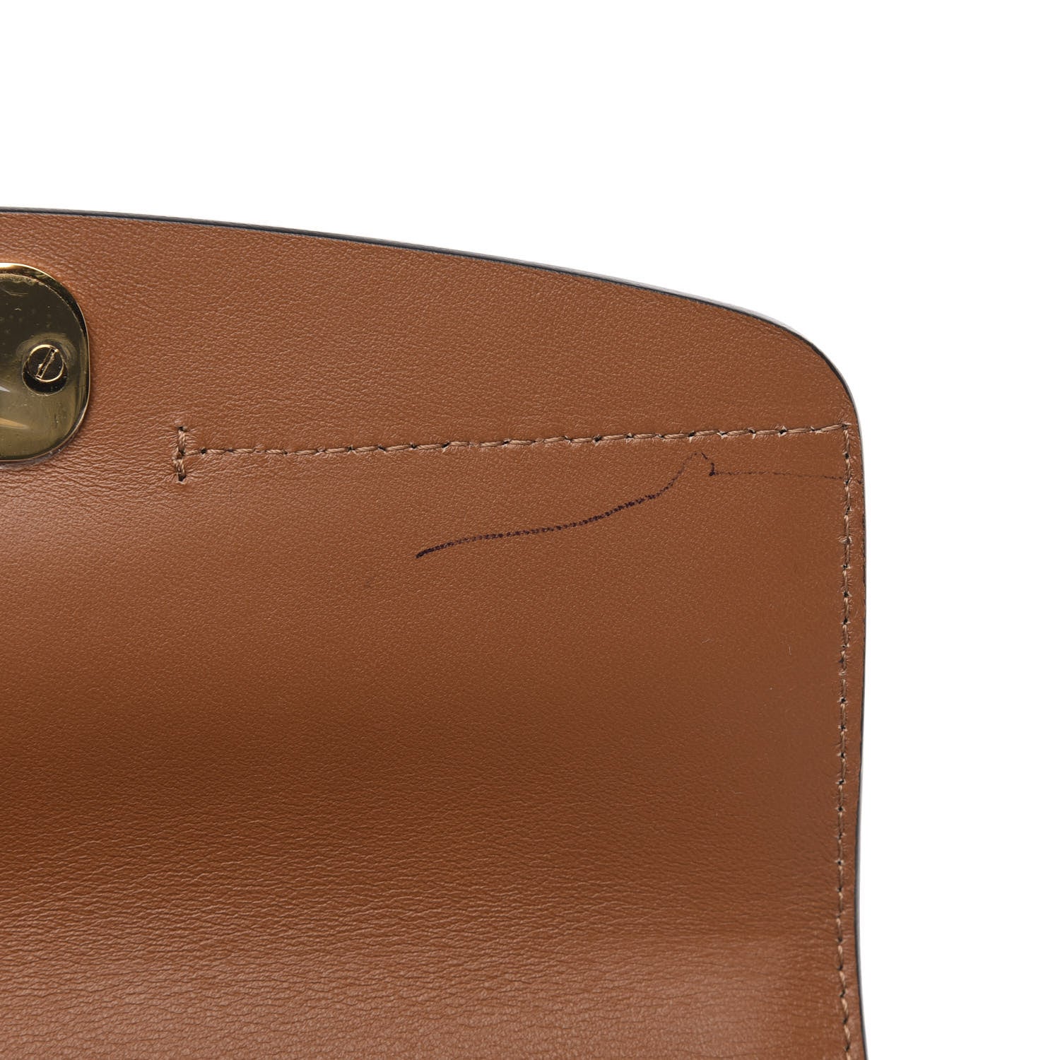 Chloe Spazzolato Sfumato Calfskin Small C Double Carry Autumnal Brown 10 of 10