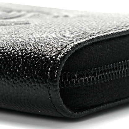 Chanel Caviar Timeless CC Zip Around Coin Purse Black 9 of 10