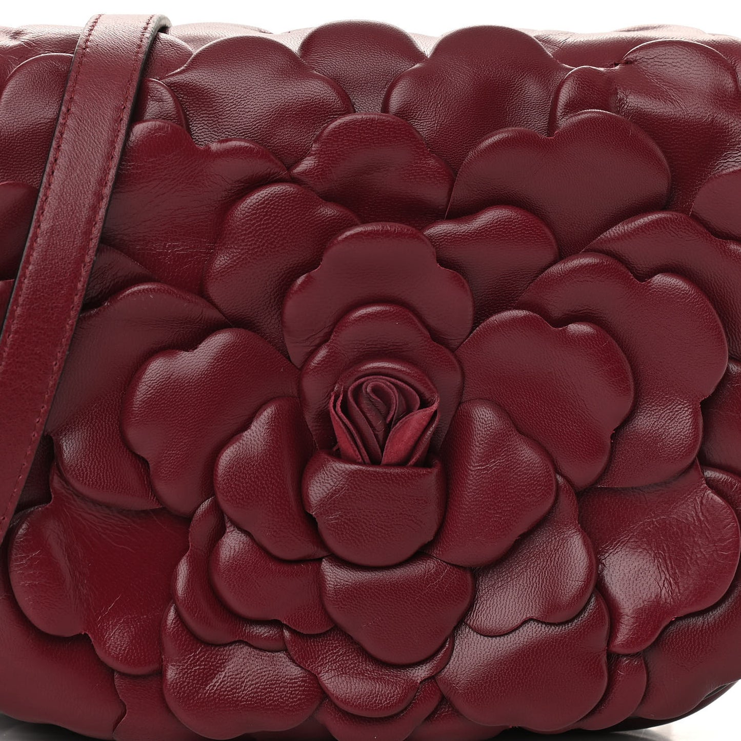 Nappa Atelier 03 Rose Edition Small Flap Crossbody Bag Cerise
