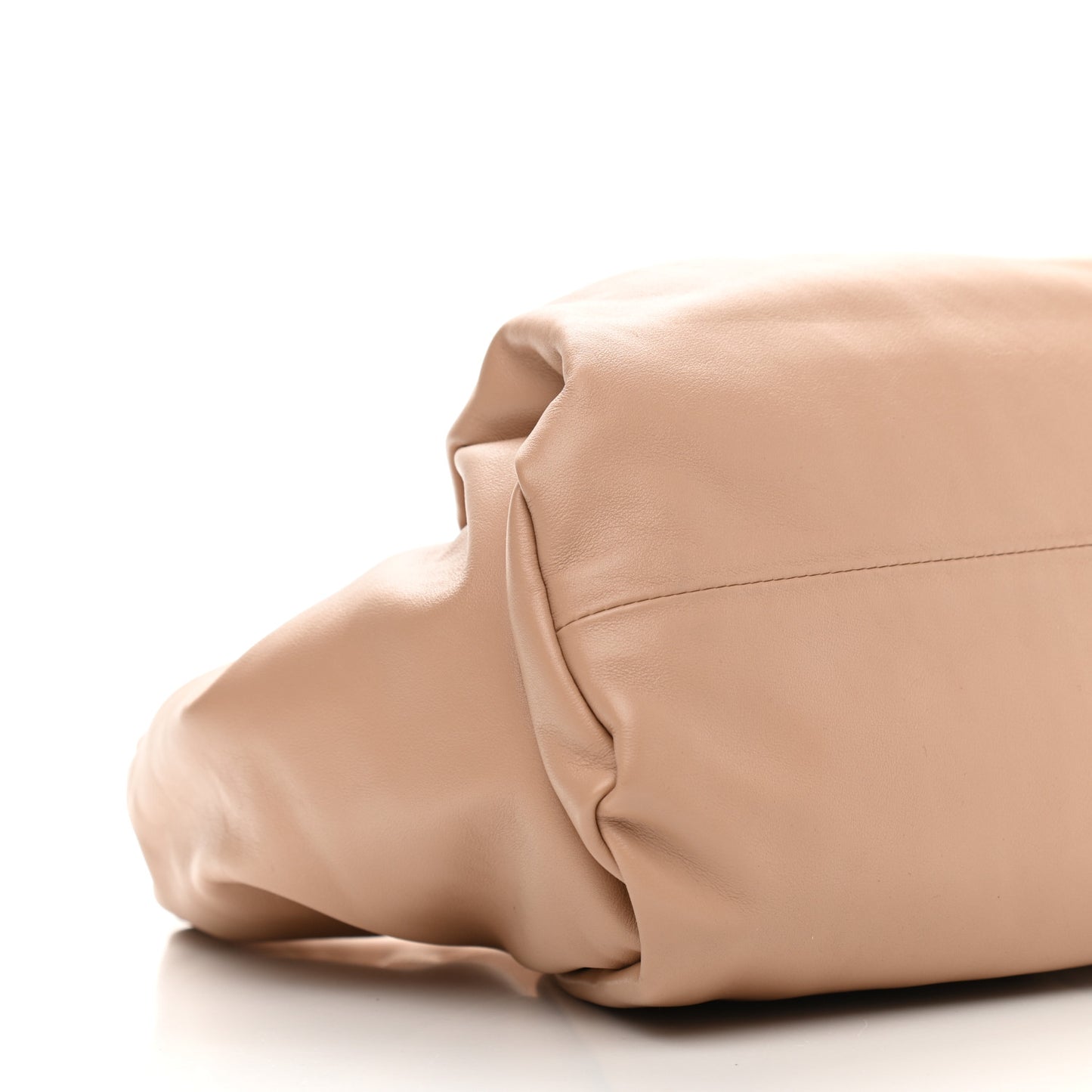 Smooth Butter Calfskin Small The Shoulder Pouch Almond