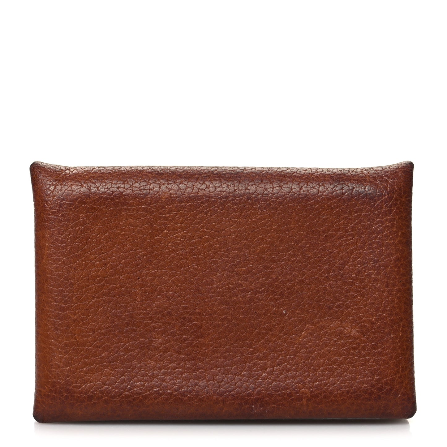 Barenia Verso Calvi Card Case Fauve Orange Poppy