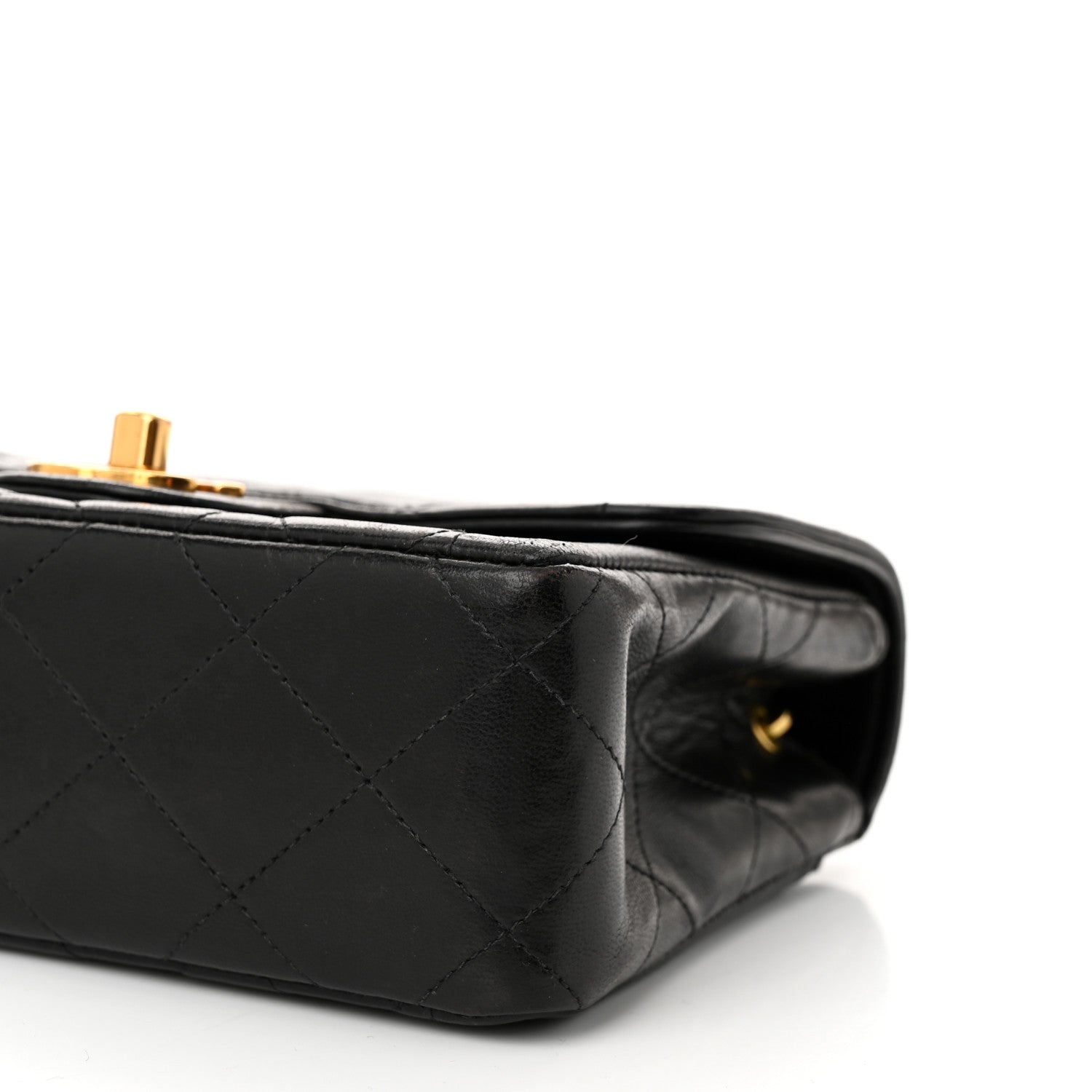 Chanel Lambskin Quilted Mini Square Flap Black 10 of 10