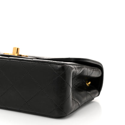 Chanel Lambskin Quilted Mini Square Flap Black 10 of 10