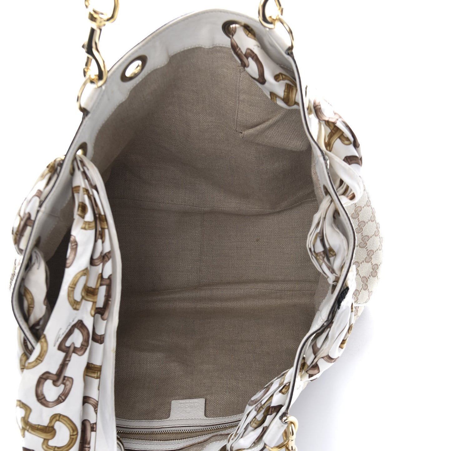 Monogram Large Positano Tote Off White