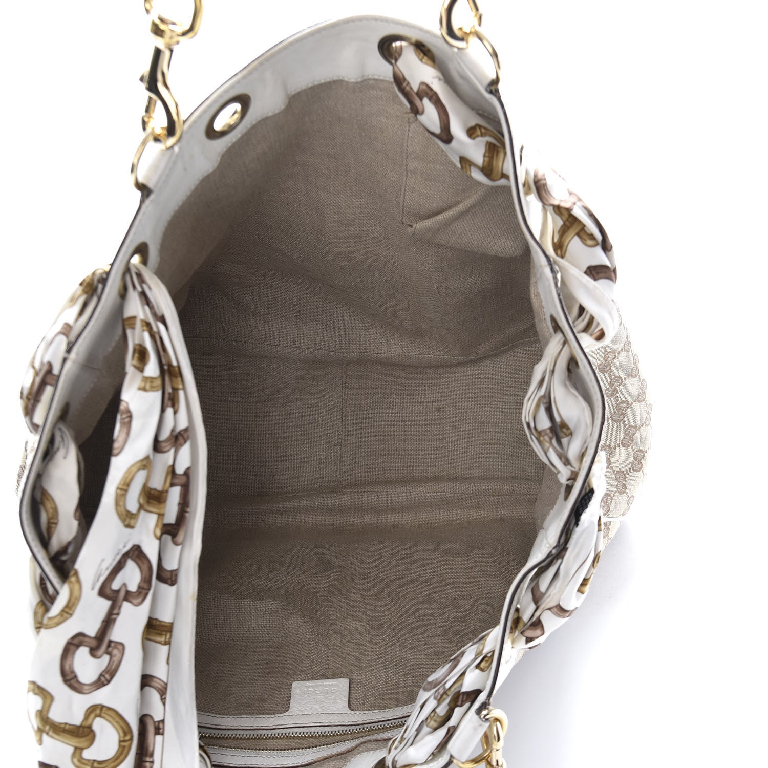 Gucci Monogram Large Positano Tote Off White 5 of 9