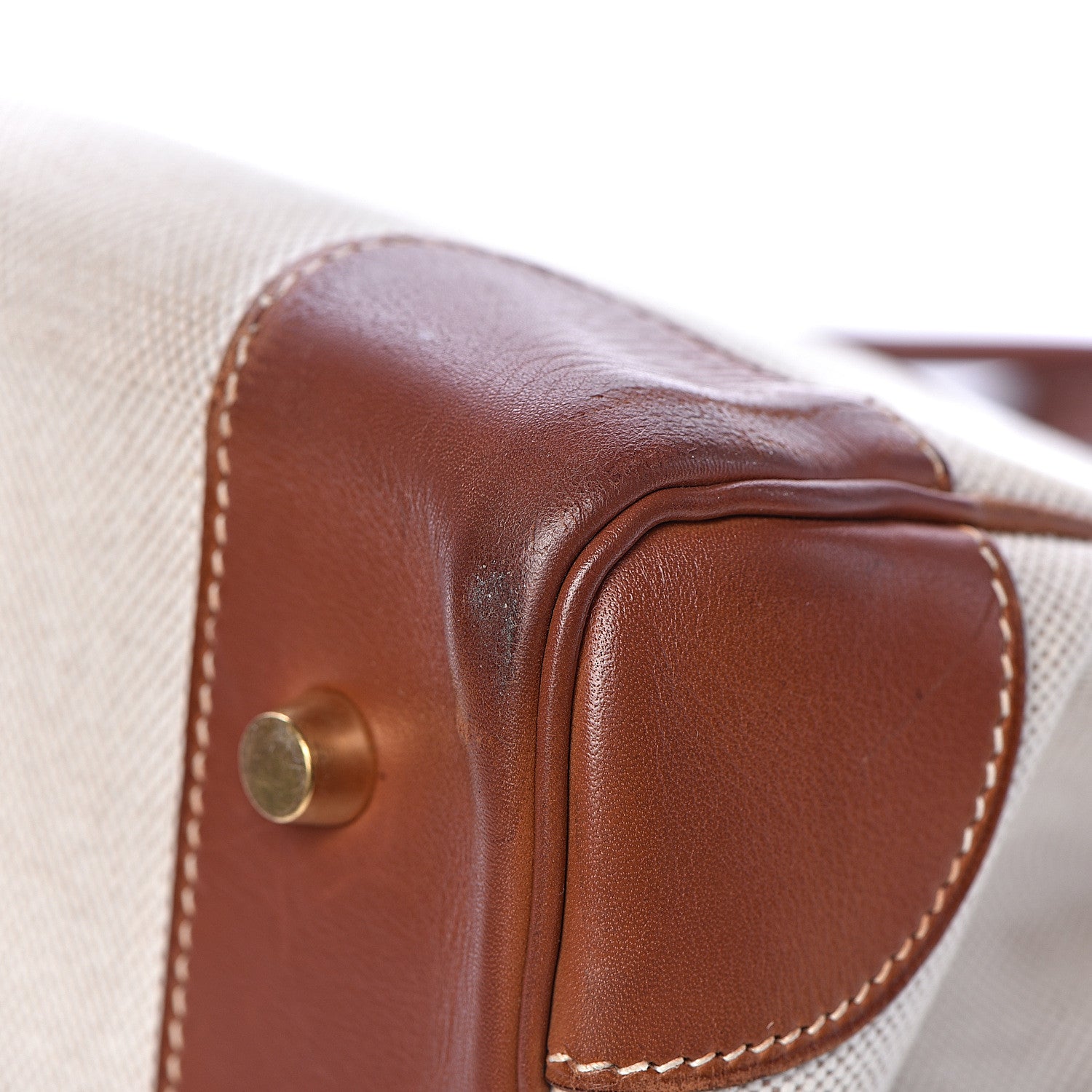 Hermes Toile Barenia Birkin 40 Fauve 34 of 37