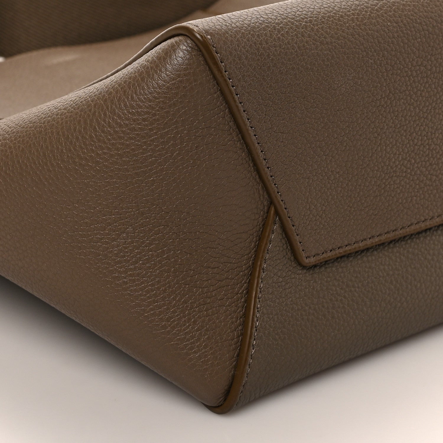 Celine Soft Grained Calfskin Small Sangle Bucket Bag Taupe 7 of 8