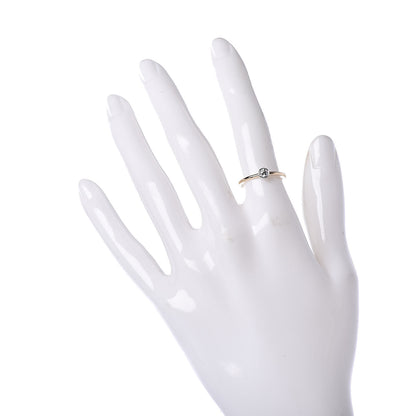 Tiffany Platinum 18K Yellow Gold Diamond .17ct Bezet Ring 49 5 2 of 4