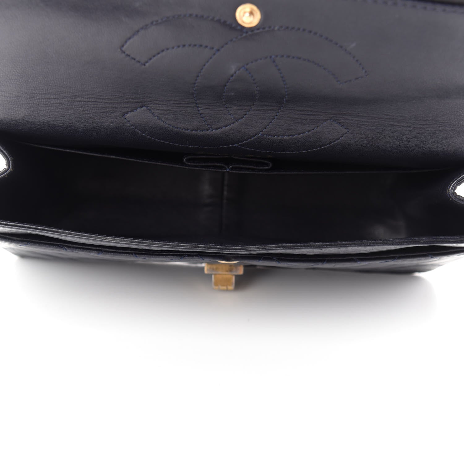 Chanel Aged Calfskin Quilted 2.55 Reissue 226 Flap Navy Blue 5 of 14