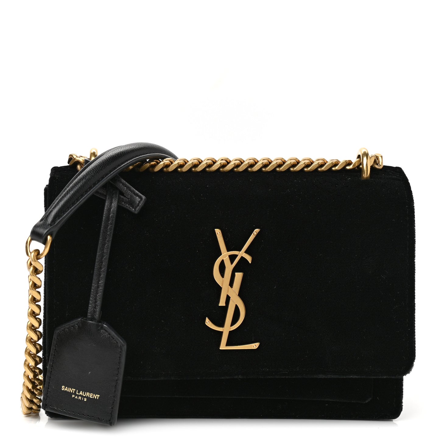 Velvet Small Monogram Sunset Black