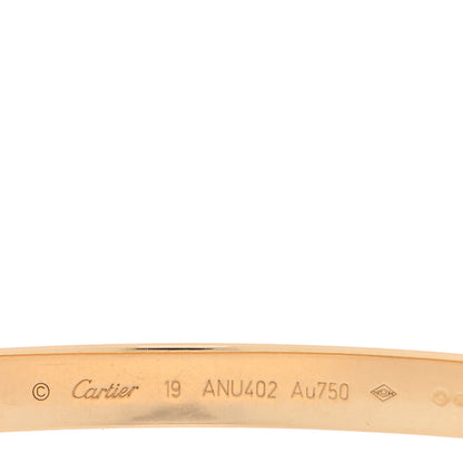 Cartier 18K Yellow Gold LOVE Bracelet 19 3 of 9