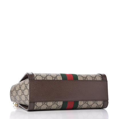 Gucci GG Supreme Monogram Small Ophidia Tote Bag Brown 4 of 10