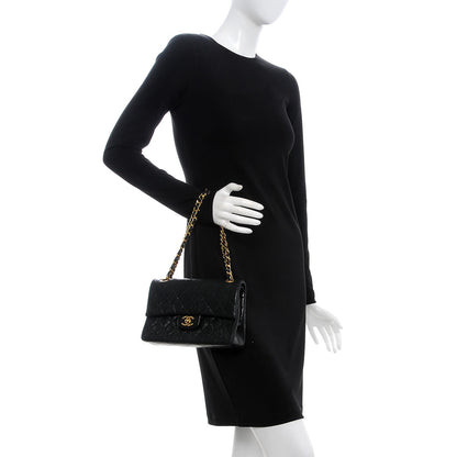 Chanel Lambskin Quilted Small Double Flap Black 3 of 13