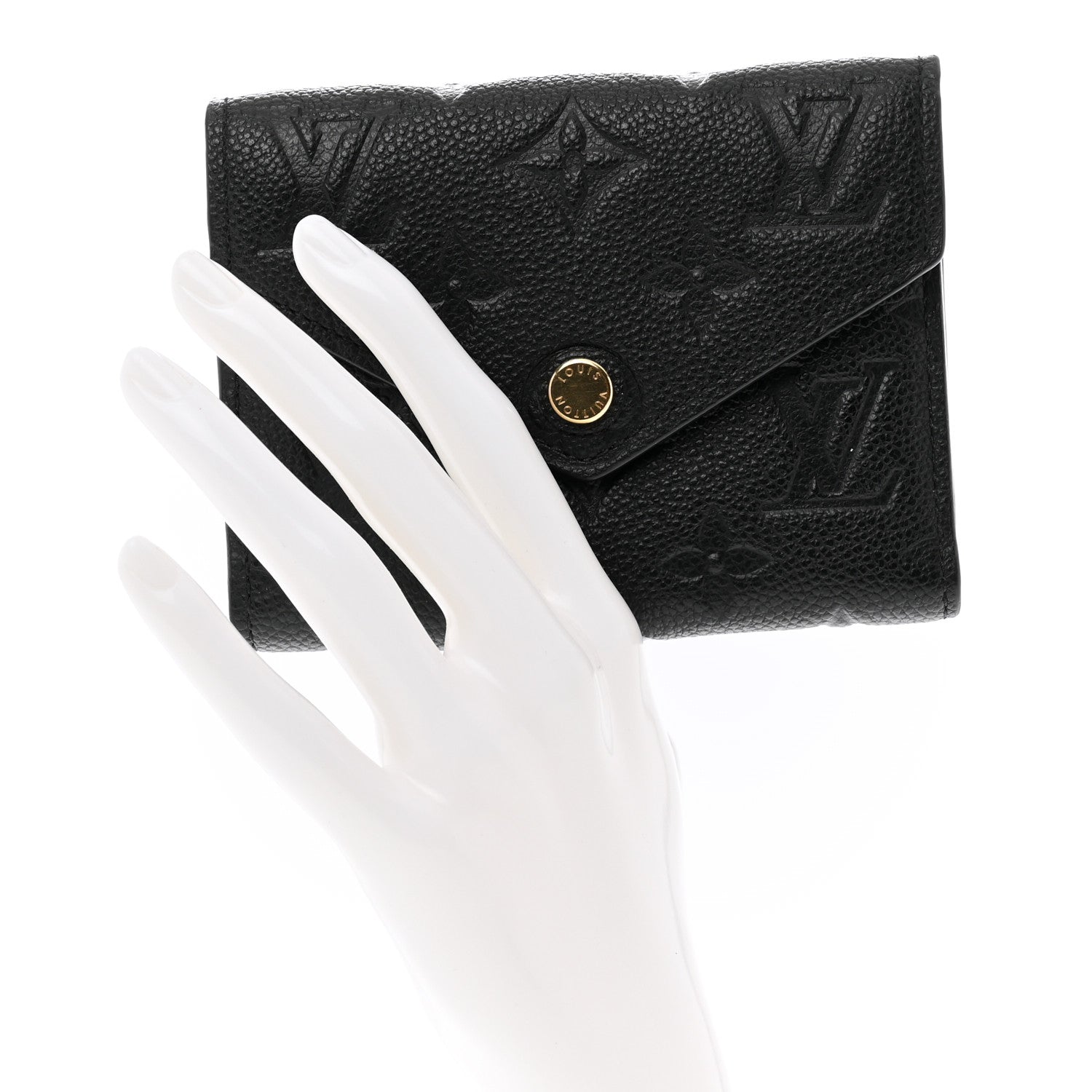 Louis Vuitton Empreinte Victorine Wallet Black 2 of 7