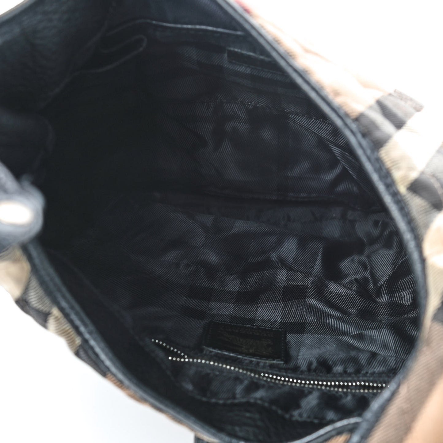 House Check Quilted Brook Hobo Black