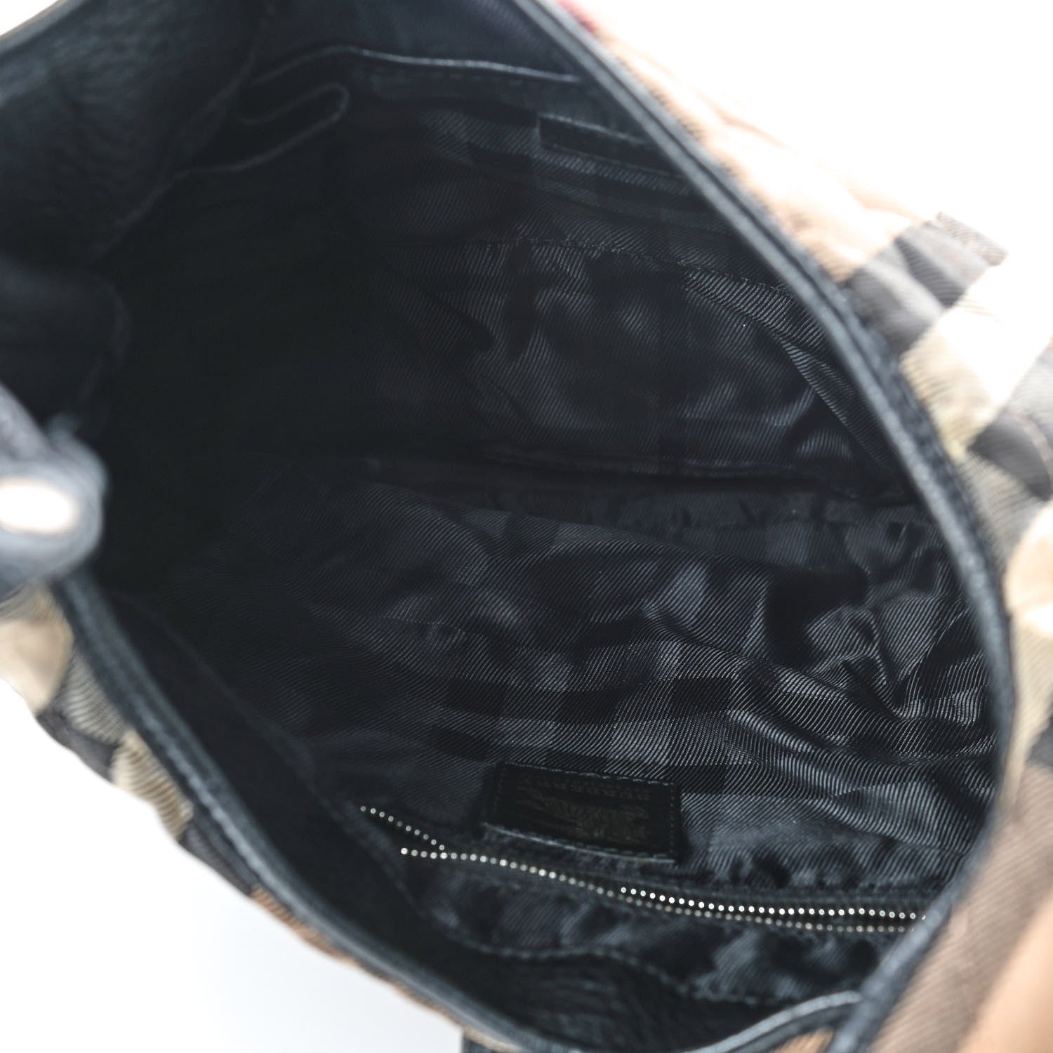 Burberry House Check Quilted Brook Hobo Black 5 of 11