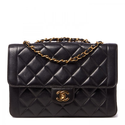 Chanel Lambskin Quilted Small Single Flap Black 1 of 9