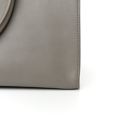 Saint Laurent Calfskin Small Monogram Cabas Grey 11 of 12