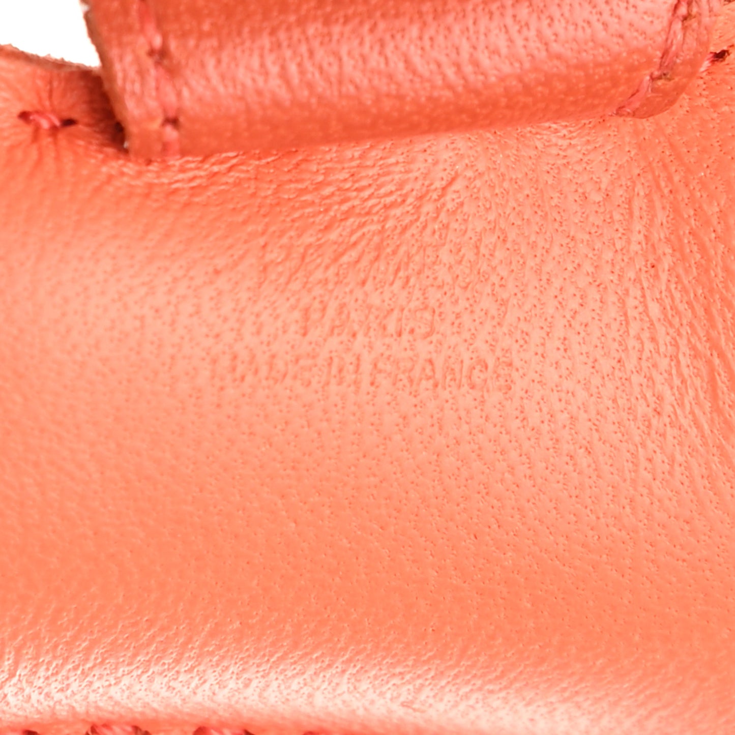 Milo Lambskin Grigri Rodeo Horse Bag Charm PM Orange Poppy Craie Terre Battue