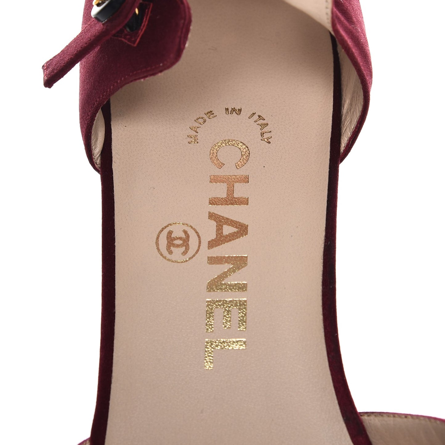 Satin Mary Jane Pumps 38.5 Bordeaux