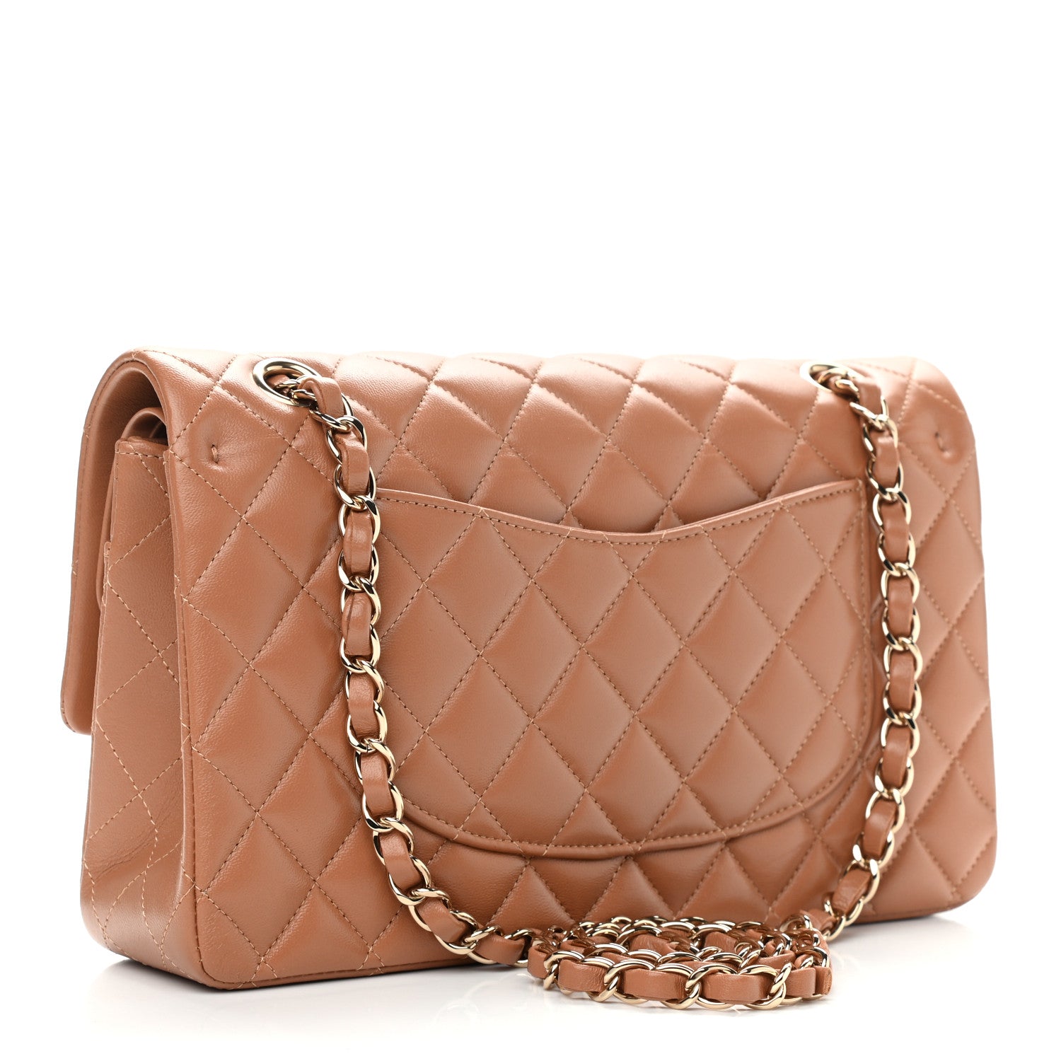 Chanel Lambskin Quilted Medium Double Flap Brown 2 of 10