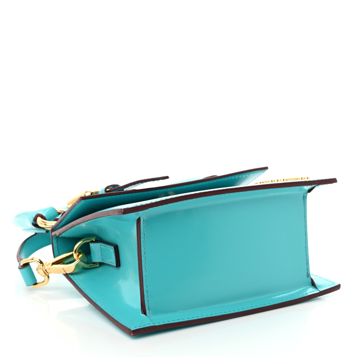 Jacquemus Smooth Calfskin Le Chiquito Boucle Moyen Turquoise 4 of 11